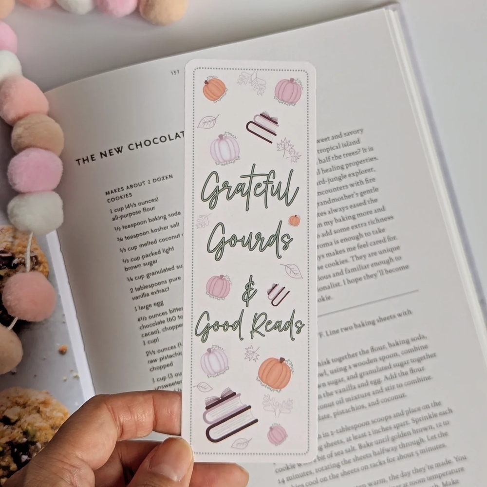 Grateful Gourds & Good Reads Bookmark